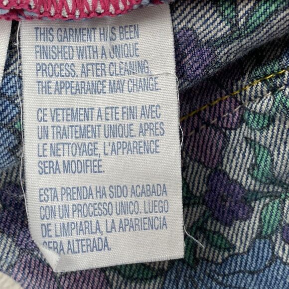 Tommy Hilfiger Womens 10 Floral Lined Jeans Loose Fit Straight Y2K Retro Denim - Picture 8 of 16